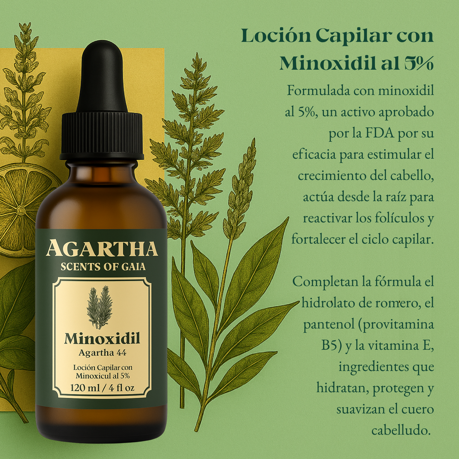 Locion Capilar con Minoxidil al 5%