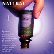 Aceite esencial de lavanda con tapa de seguridad, ideal para aromaterapia y bienestar personal.