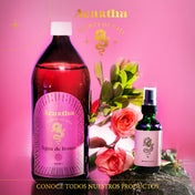 Hidratación y cuidado natural con agua de rosas Agartha, elaborada con 4 tipos de rosas y beneficios para piel y cabello.