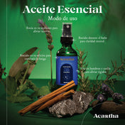 Spray Pain Relief de 60 ml, ideal para rociar en puntos de tensión como el cuello y la nuca, aliviando dolores de cabeza y estrés.
