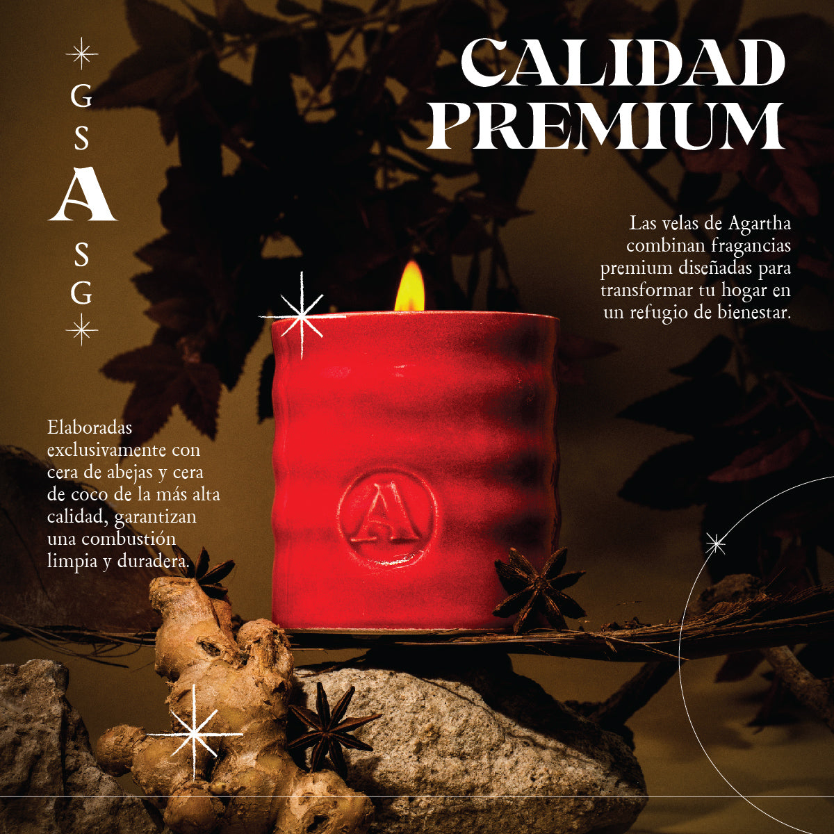 Detalle del diseño de la vela Galette 11, con una fragancia reconfortante y elaboración de alta calidad.